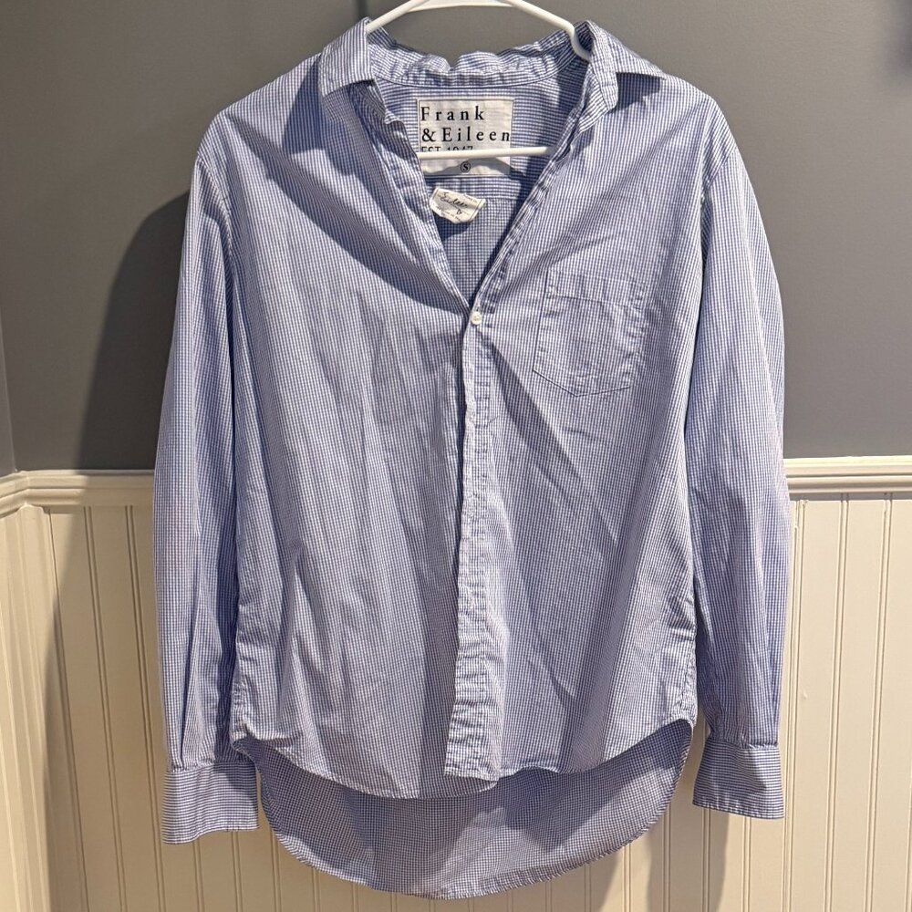 Frank and Eileen Blue and White Button down